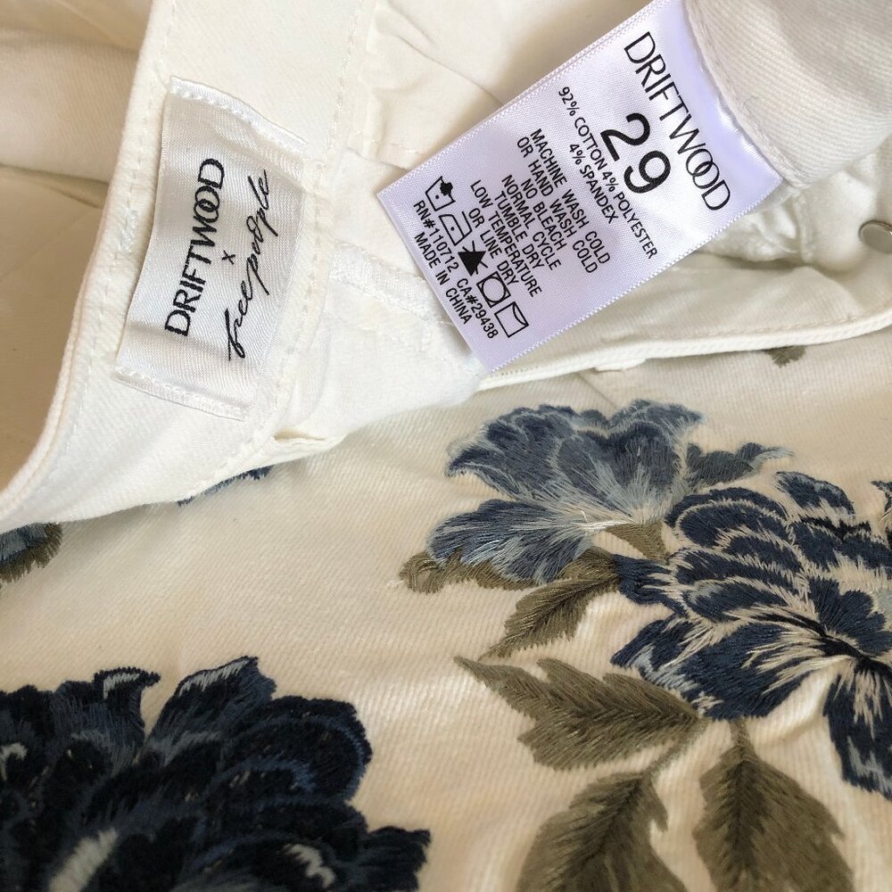 NWOT Free People x Driftwood Bluebell Fleur Maxi Skirt Sz 29 - Picture 11 of 13